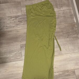 Olive Green Maxi Skirt
